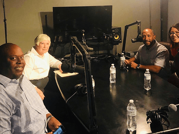 Recording a Podcast with Gail Miller, Owner of the Utah Jazz