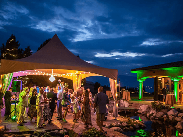 Wedding Reception at Tsillian Cellars in Chelan WA