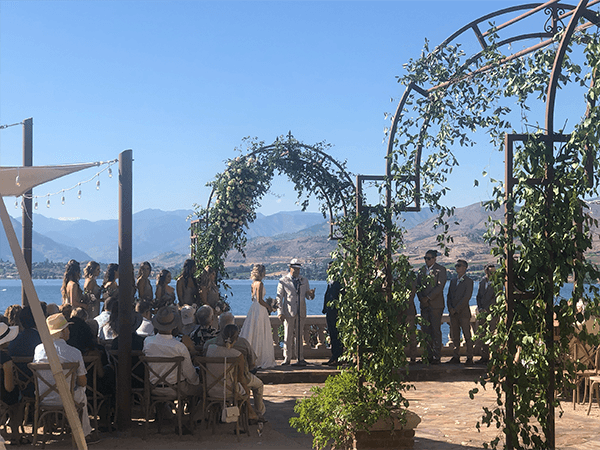 Wedding Ceremony and Reception at Siren Songs Winery.