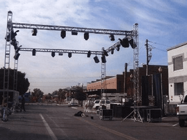 Lighting and Audio for the Tempe Block Party in Tempe AZ