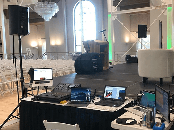 Lighting and audio for a medical conference in Salt Lake City