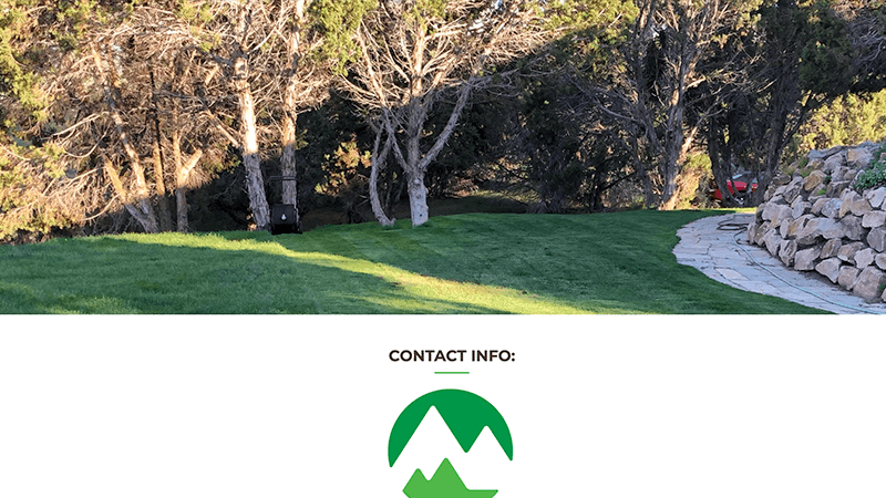 Screenshot of Mountain View Lawncare website